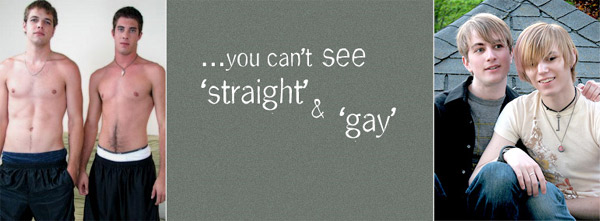 You can't see 'straight' and 'gay'